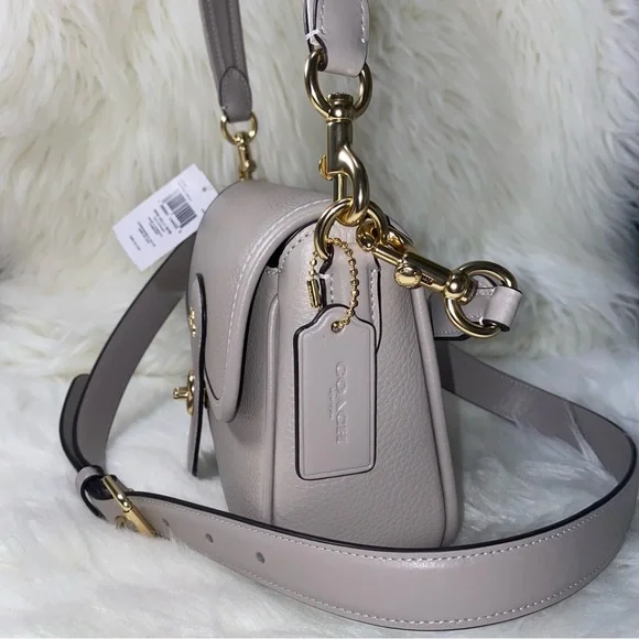 Coach 🤍 leather purse Hadley Shoulder Bag New with tags - Picture 3 of 15